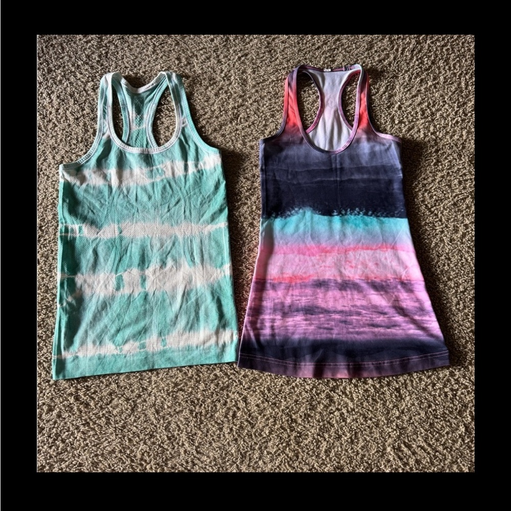 Lot of 2 Lululemon Tank Tops sz 4-6